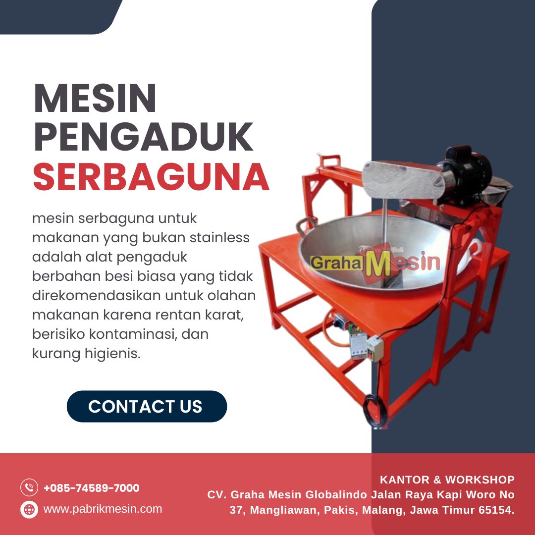 Mesin Pengaduk Wajan Serbaguna Solusi Ekonomis untuk Usaha Anda!